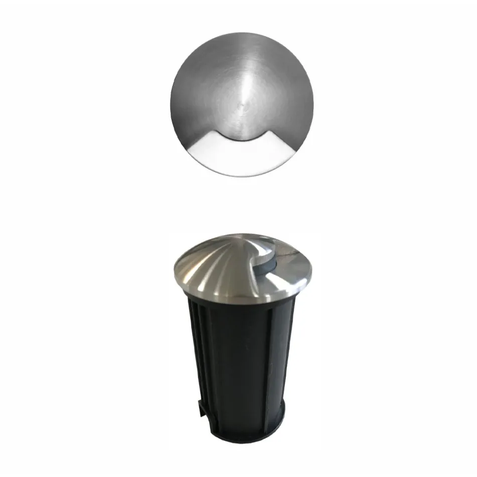 2W Round Led Spotlight for Outdoor in Stainless Steel, 4 Pieces - Mayor Viadurini