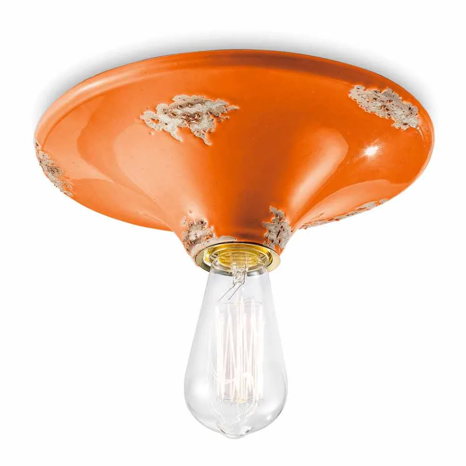 Spotlight from vintage crafted ceiling ceramic Erica Ferroluce Viadurini