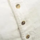 Heavy Linen Pillowcase with Agoya Button Decoration and Piping - Mediterranean Viadurini