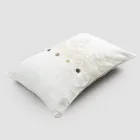 Rectangular Pillowcase with Elegant Lace in White Linen Design for Bed - Gioiano Viadurini