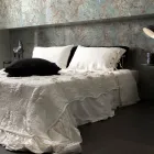 Rectangular Bed Pillowcase in White or Black Linen with Buttons and Laces - Agora Viadurini