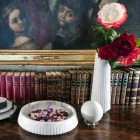 Modern Sphere Paperweight in Italian Satin White Marble, 2 Pieces - Sphere Viadurini