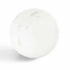 Modern Sphere Paperweight in Italian Satin White Marble, 2 Pieces - Sphere Viadurini