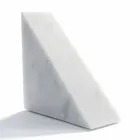 Modern White Carrara Marble Bookend Made in Italy - Tria Viadurini