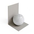 Metal Bookend with Marble Sphere Made in Italy - Akira