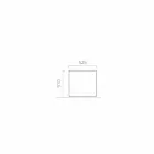 Round / Rectangular Design Garden Planter in Steel Made in Italy - Philly Viadurini