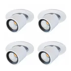 Photoprojector Adjustable Led Ceiling Light in Aluminum 4 Pieces - Etruscan Viadurini