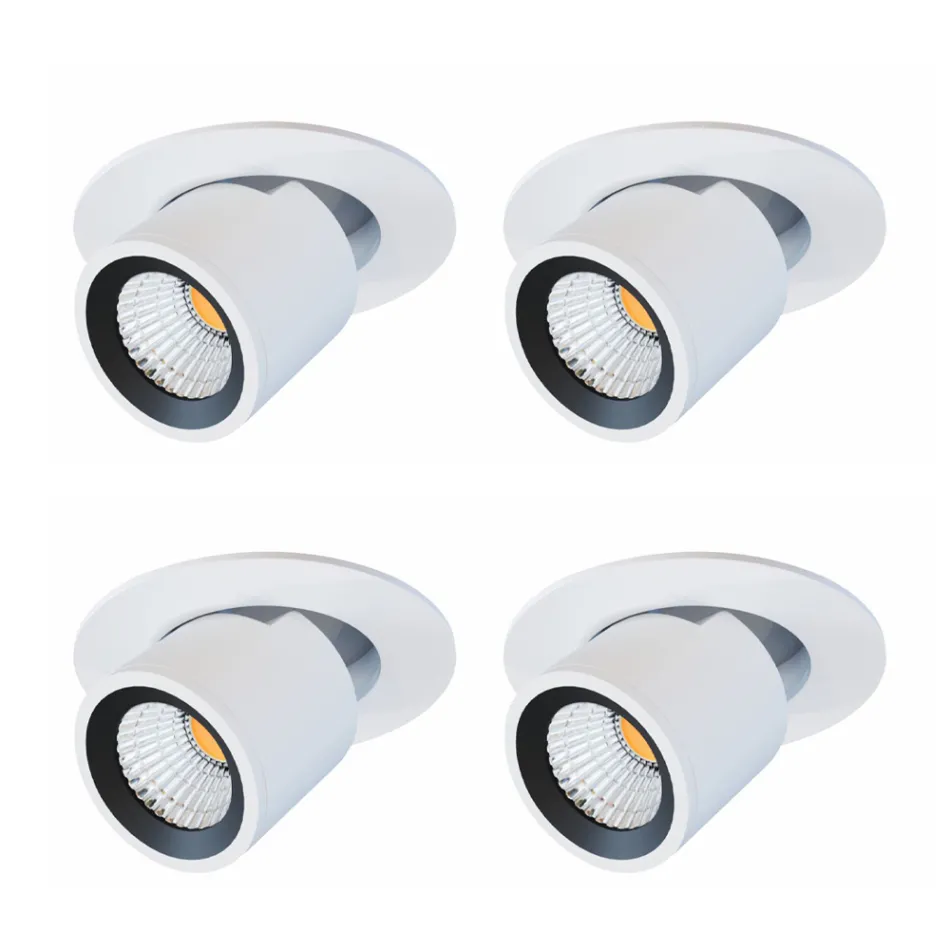 Photoprojector Adjustable Led Ceiling Light in Aluminum 4 Pieces - Etruscan Viadurini