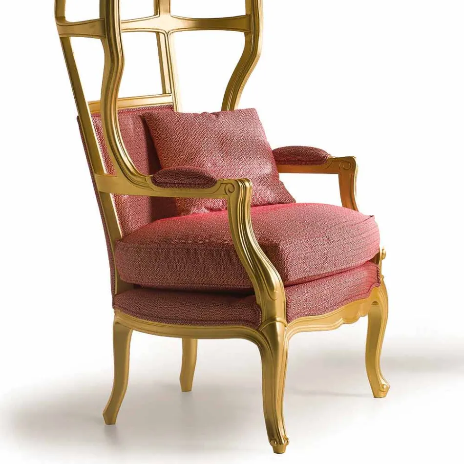 Fratelli Boffi Babette design armchair in wood upholstered in fabric Viadurini