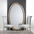 Life large oval floor / wall mirror, 114x190 cm