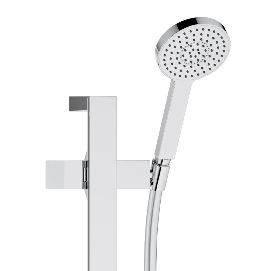 2-Way Shower Group with sliding rail, Round or Square Rosette - Kristio Viadurini