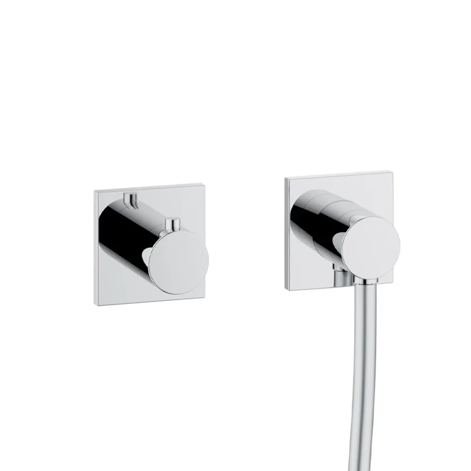 2-Way Shower Group with sliding rail, Round or Square Rosette - Kristio Viadurini