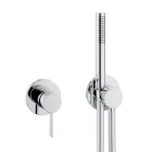 2-Way Shower Group Showerhead and Hand Shower Round or Square Rosette - Imperio Viadurini
