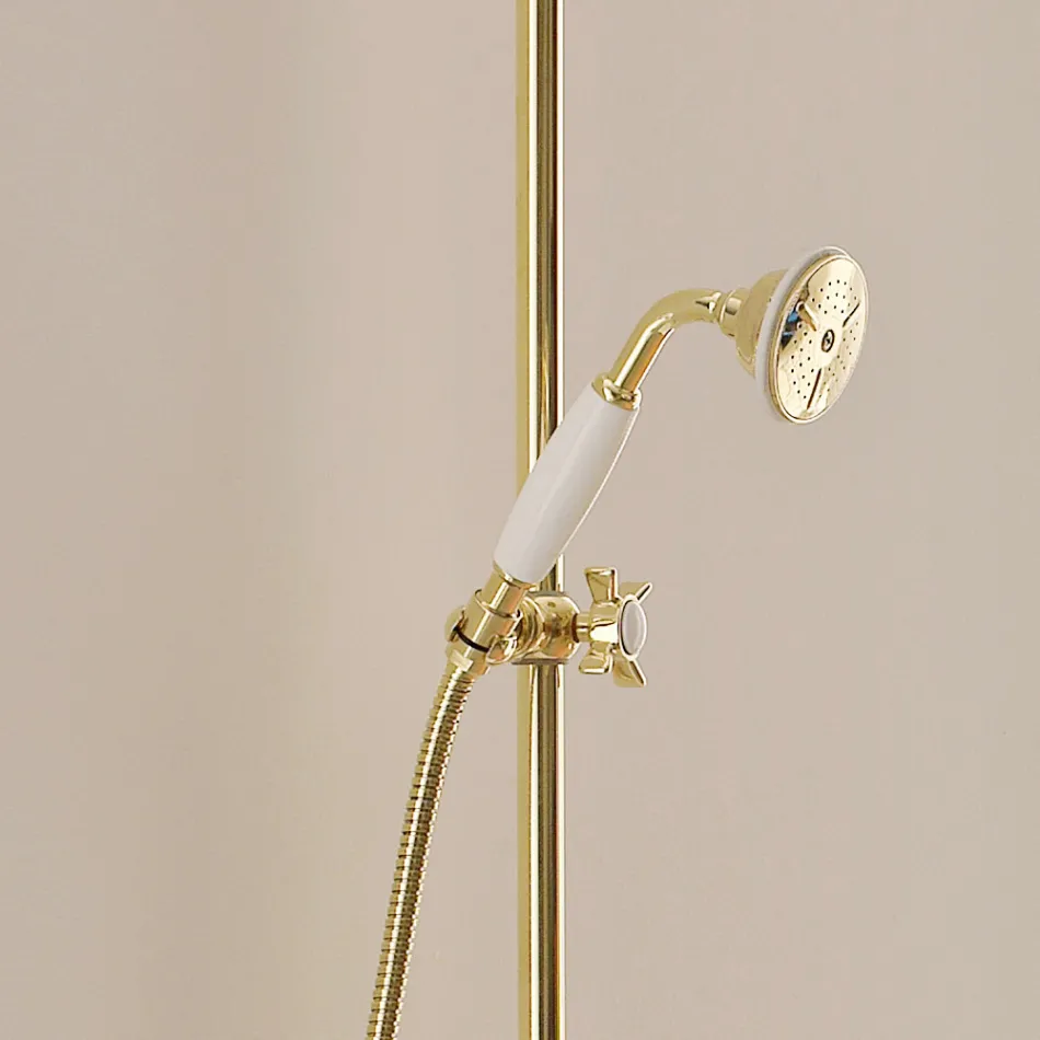 Shower Group with Brass Rod Vintage Made in Italy – Katerina Viadurini