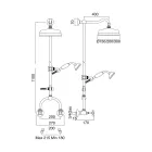 Shower Group with Brass Rod Vintage Made in Italy – Katerina Viadurini