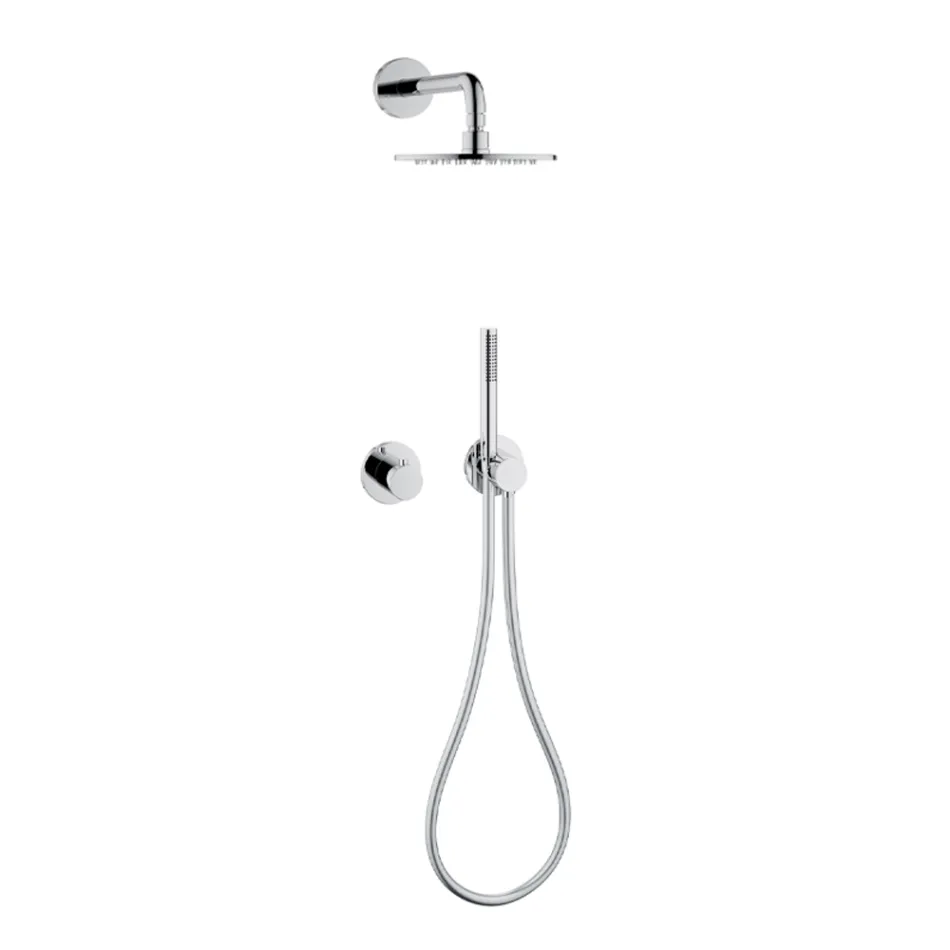 Shower Head and Hand Shower Group with Round or Square Rosette - Kristio Viadurini
