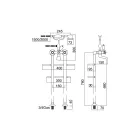 Floor Standing Bathtub Group with Towel Rack and Hand Shower Made in Italy - Turin Viadurini