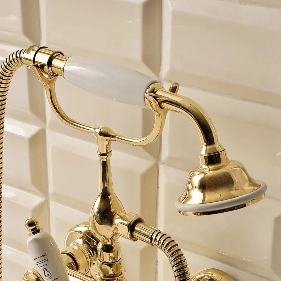 Vintage Style Brass Bathtub Group Made in Italy - Katerina Viadurini