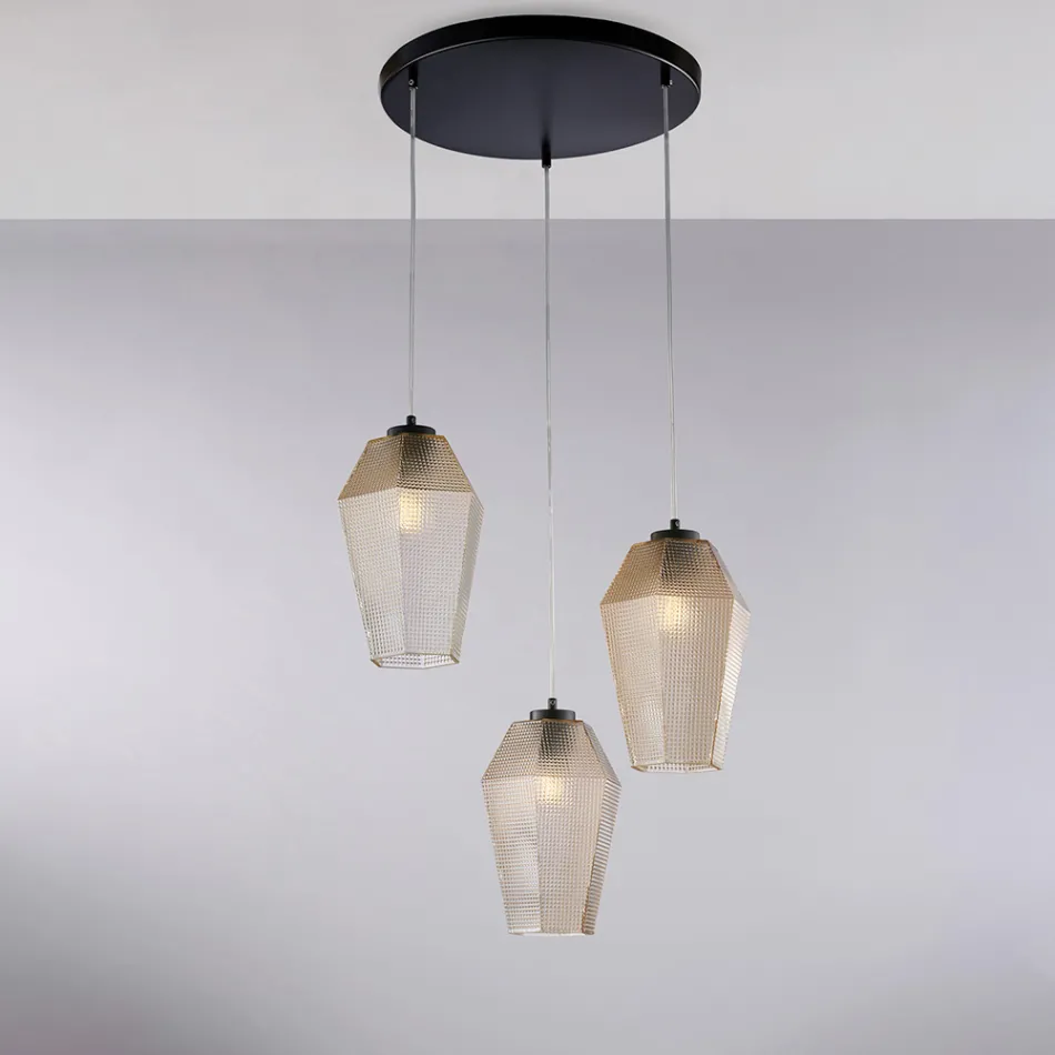 Glass and Metal Designer Lighting Made in Italy for Creating - Libra Viadurini
