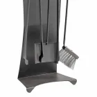 Set of 4 Made in Italy Design Steel Fireplace Tools - Chandler Viadurini
