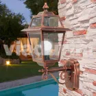 Kristel, an aluminum garden wall lamp made in Italy Viadurini