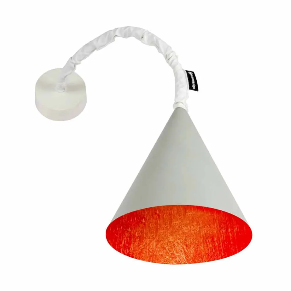 In-es.artdesign Jazz design wall lamp in painted concrete Viadurini