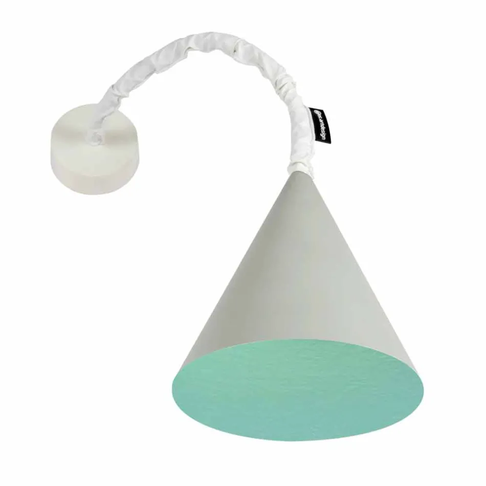 In-es.artdesign Jazz design wall lamp in painted concrete Viadurini