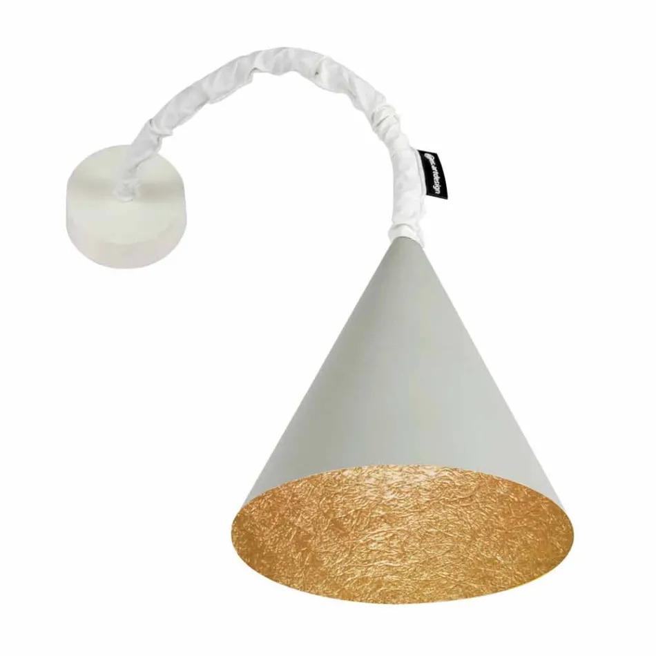 In-es.artdesign Jazz design wall lamp in painted concrete Viadurini