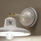 Vintage Hand-Decorated Artisan Ceramic Wall Lamp - Como Viadurini