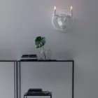 Wall Lamp with 2 Lights in Ceramic Design in the Shape of a Bull - Marrena Viadurini