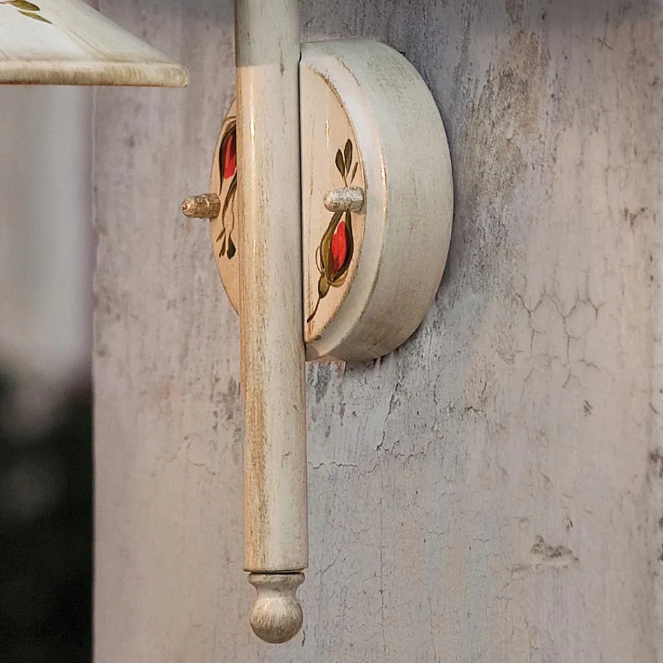 Outdoor Wall Lamp in Hand Painted White Aluminum - Imperia Viadurini