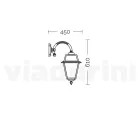 Vintage Aluminum Outdoor Wall Lamp Made in Italy - Doroty Viadurini