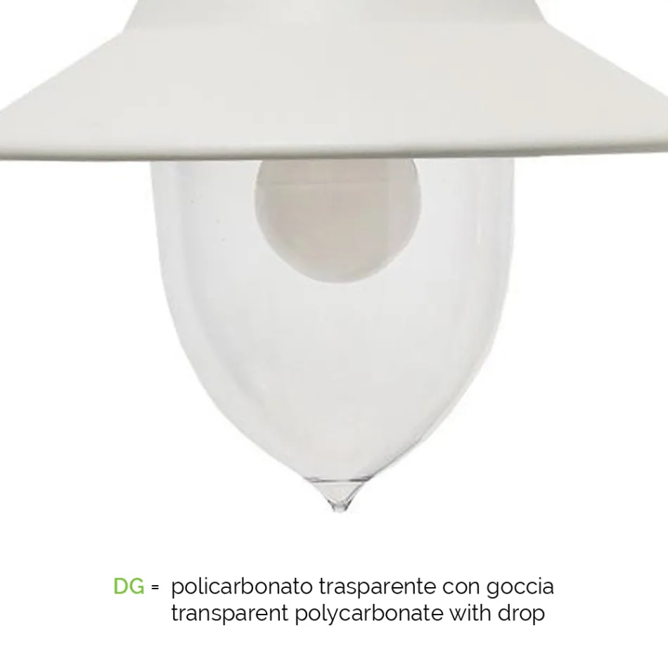 Vintage Outdoor Wall Lamp in Aluminum Made in Italy - Cassandra Viadurini