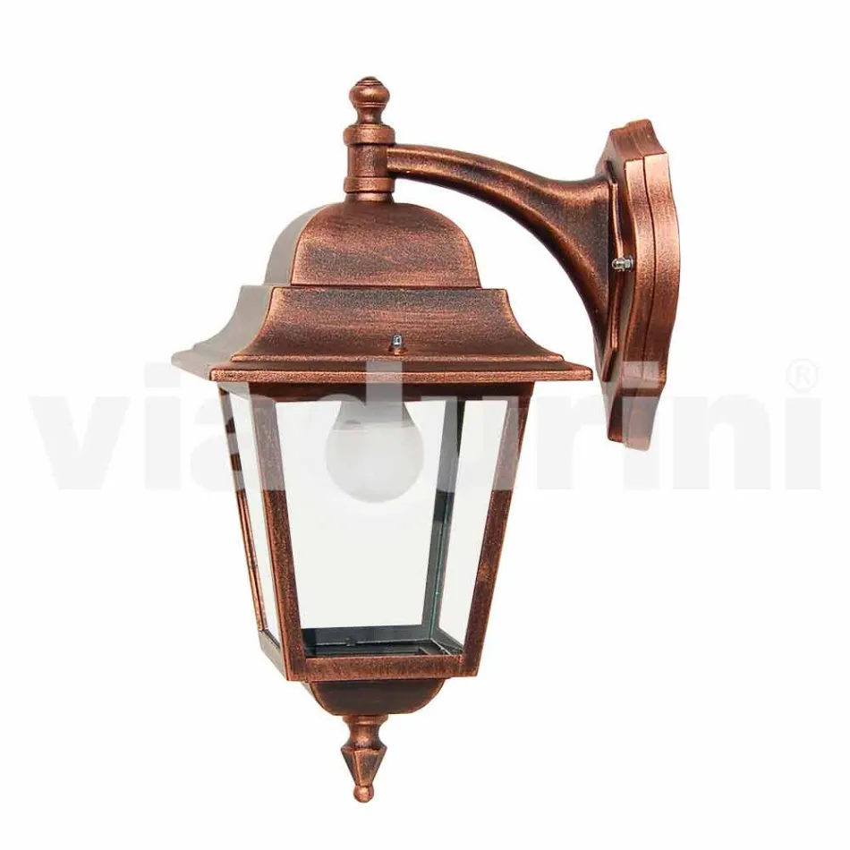 Aluminum garden wall lamp made in Italy, Aquilina Viadurini