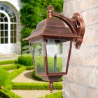 Aluminum garden wall lamp made in Italy, Aquilina Viadurini