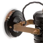 Wall Lamp in Iron and Industrial Handmade Ceramic - Urban Viadurini