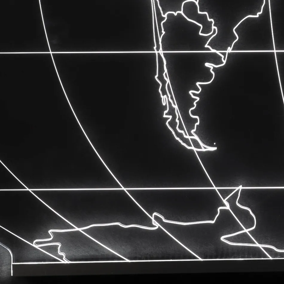 Planisphere Wall Lamp in Laser Engraved Acrylic Crystal - Rihanna Viadurini