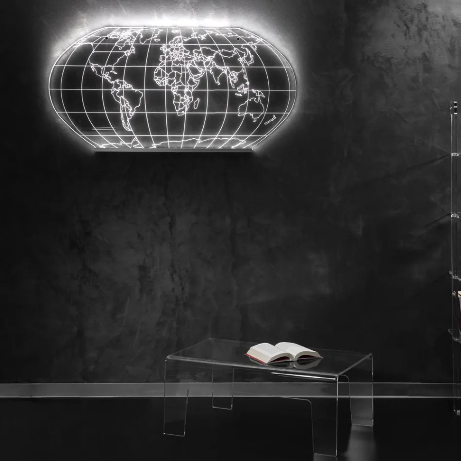 Planisphere Wall Lamp in Laser Engraved Acrylic Crystal - Rihanna Viadurini