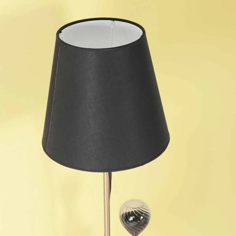 Design Floor Lamp in Steel, Ash and Brass Made in Italy - Pitulla Viadurini