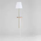 Design Floor Lamp in Steel, Ash and Brass Made in Italy - Pitulla Viadurini