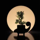 Alabaster-Colored Polyethylene Sphere Lamp Made in Italy - Calipso Viadurini