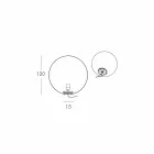 Globe sphere / table lamp Slide Globo white bright made in Italy Viadurini