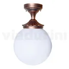 Ceiling Lamp in Acrylic and Black Aluminum Made in Italy - Trovanero Viadurini