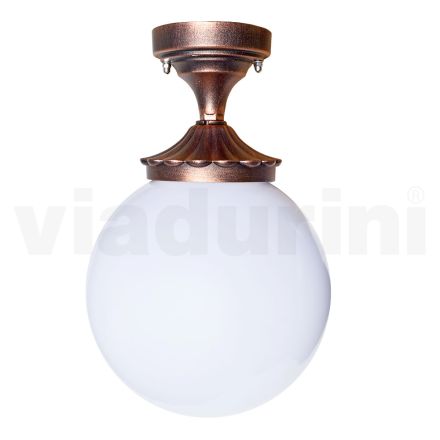 Ceiling Lamp in Acrylic and Black Aluminum Made in Italy - Trovanero Viadurini