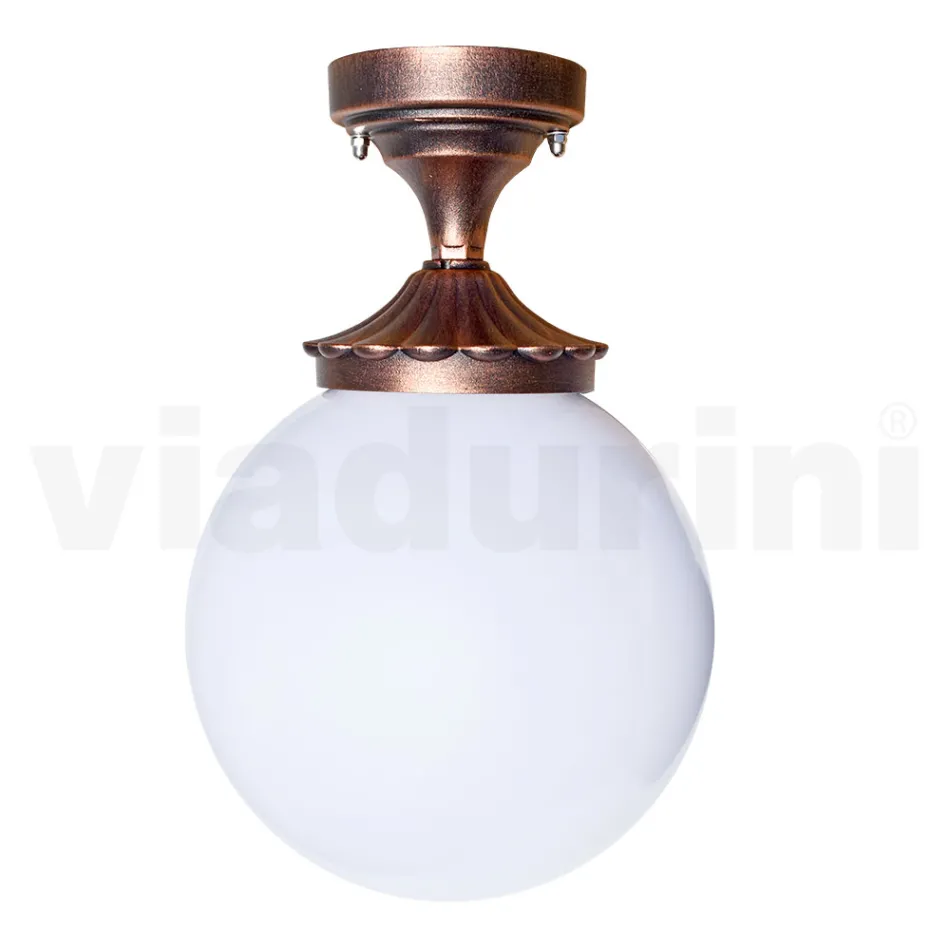 Ceiling Lamp in Acrylic and Black Aluminum Made in Italy - Trovanero Viadurini