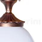 Ceiling Lamp in Acrylic and Black Aluminum Made in Italy - Trovanero Viadurini