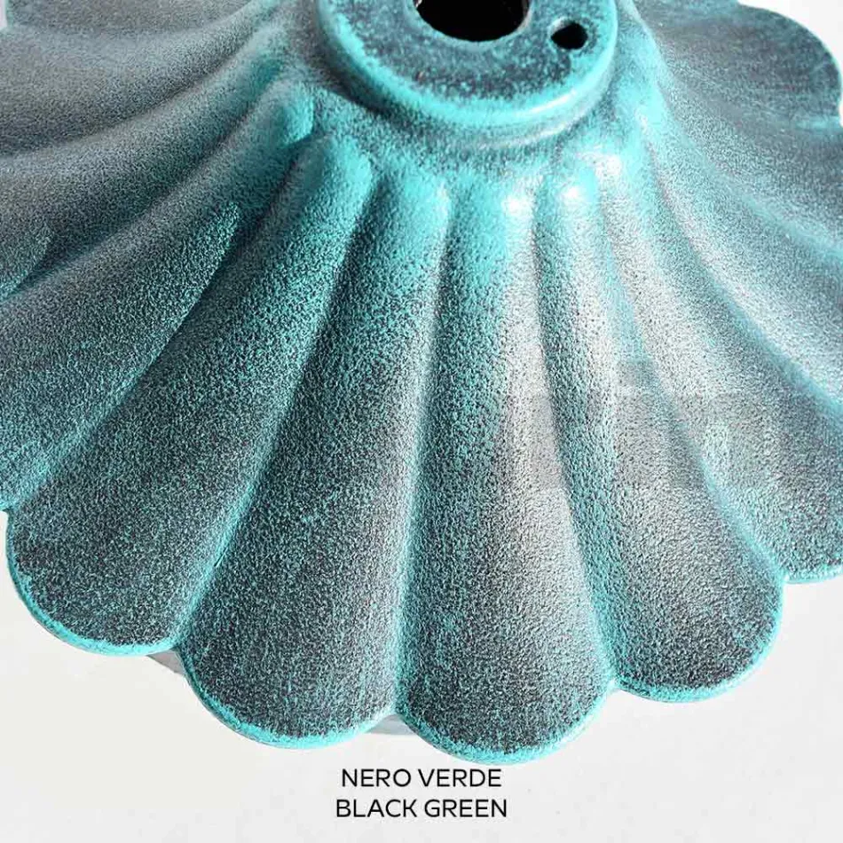 Ceiling Lamp in Acrylic and Black Aluminum Made in Italy - Trovanero Viadurini