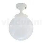 Ceiling Lamp in Opal Acrylic and White Aluminum Structure - Trovabianco Viadurini