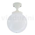 Ceiling Lamp in Opal Acrylic and White Aluminum Structure - Trovabianco