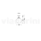 Ceiling Lamp in Opal Acrylic and White Aluminum Structure - Trovabianco Viadurini